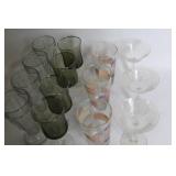 Mixed Glassware Collection with Vases, Pint Glasses, and Cocktail Glasses