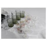 Mixed Glassware Collection with Vases, Pint Glasses, and Cocktail Glasses