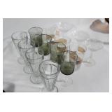 Mixed Glassware Collection with Vases, Pint Glasses, and Cocktail Glasses