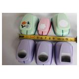 Set of 7 Decorative Craft Punches with Various Designs