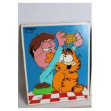 Set of 3 Vintage Playskool Puzzles: Mickey Mouse, Donald Duck, Garfield