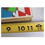 Set of 3 Vintage Playskool Puzzles: Mickey Mouse, Donald Duck, Garfield