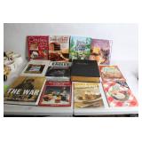 Collection of 13 Cookbooks and Historical Books