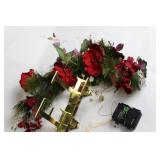 Set of Christmas Decorations with NOEL Stocking Holders and Festive Accents