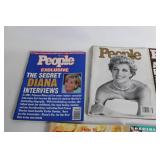 Collection of 6 People Magazines Featuring Princess Diana