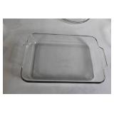 Collection of 5 Glass Baking and Pie Dishes including Pyrex and Anchor