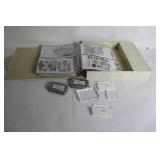 Comprehensive Set of Rubber Stamps and Ink Pads with Storage Binder