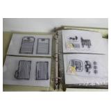 Comprehensive Set of Rubber Stamps and Ink Pads with Storage Binder