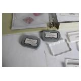 Comprehensive Set of Rubber Stamps and Ink Pads with Storage Binder