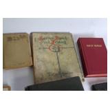 Collection of 14 Vintage Hardcover Books and Bibles