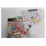 Large Collection of Assorted Crafting Supplies and Stickers