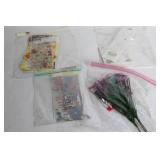 Large Collection of Assorted Crafting Supplies and Stickers