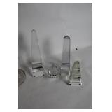 Collection of 10 Crystal and Glass Decor Pieces