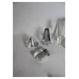 Collection of 10 Crystal and Glass Decor Pieces