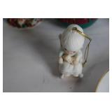 Collection of Christmas Themed Porcelain Dinnerware and Decorations