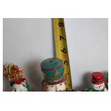 Collection of Christmas Themed Porcelain Dinnerware and Decorations