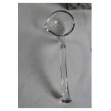 Set of 23 Assorted Vintage Glass Cups with Serving Ladle