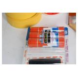 Set of Wood Panels and Assorted Painting & Craft Supplies