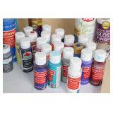 Set of Wood Panels and Assorted Painting & Craft Supplies