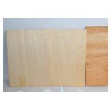 Set of Wood Panels and Assorted Painting & Craft Supplies