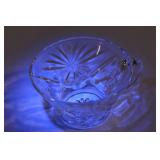 Collection of 32 Vintage Clear Glass Tea Cups with Intricate Designs