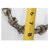 Collection of Vintage Halloween Decor and Metal Stand