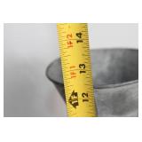 Vintage Galvanized Milk Can, Wooden Tray, and Assorted Tin Cans Set