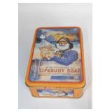 Vintage Galvanized Milk Can, Wooden Tray, and Assorted Tin Cans Set