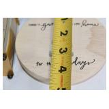 Assorted Home Decor with Clock, Birdhouse, and Rustic Angel