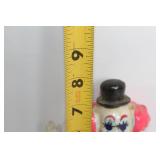 Vintage Porcelain Clown Figurine on Swing