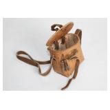 Miniature Birch Bark Canoe and Backpack Set