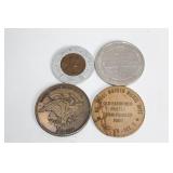 Collection of 11 Commemorative and Novelty Coins in Altoids Tin