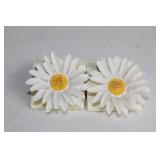 Set of 4 Ceramic Floral Napkin Holders
