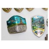 Collection of 8 Vintage Souvenir Badges from Austria
