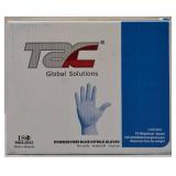 GLOBAL SOLUTIONS | TAC BRAND- POWDER Free Blue Gloves (10 Boxes)– SIZE L