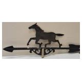 Malboro Cigarette Collectibles - (1) Marlboro Wild West Playing Cards - 2 Pack, (1) Ashtray, Assortment of Marlboro Cigarettes Advertisement Materials & (1) Horse Weathervane (View Photos)