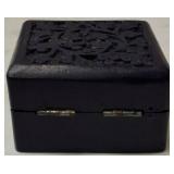 Stylish Assortment - (1) Cloth Drawstring / Backpack - Dragon on the Front (1) Journal - Tree of Life Design & (1) Blue Wooden Trinket Box (View Photos)