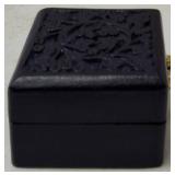 Stylish Assortment - (1) Cloth Drawstring / Backpack - Dragon on the Front (1) Journal - Tree of Life Design & (1) Blue Wooden Trinket Box (View Photos)