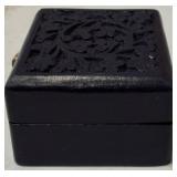 Stylish Assortment - (1) Cloth Drawstring / Backpack - Dragon on the Front (1) Journal - Tree of Life Design & (1) Blue Wooden Trinket Box (View Photos)