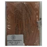 Fashionable Assortment (1) Cloth Tye Dye Shoulder Bag - Sun & Moon Print on Front & Back (1) Journal - Dream Catcher on the Cover (1) Brick Red Trinket Box - Wooden (View Photos)