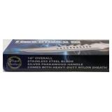 Frost Cutlery Undertaker III - 16" Overall - Silver Pakkawood Handle & Heavy - Duty Nylon Sheath **NEW (See Photos to View Knife & Details)