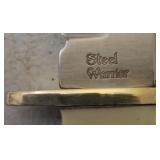 Frost Cutlery |Steel Warrior Knife with Cover Trapper SW-602SBR **NEW (See Photos to View Knife & Details)