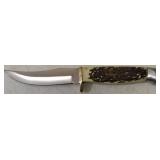 Frost Cutlery |Steel Warrior Knife with Cover Trapper SW-602SBR **NEW (See Photos to View Knife & Details)