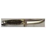 Frost Cutlery |Steel Warrior Knife with Cover Trapper SW-602SBR **NEW (See Photos to View Knife & Details)
