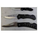 Pocket Knives (1) Frost Cutlery - Eagle Eye III / 15 - 109B (1) Whitetail - Gentle Folder / WT - 176B (1) Tac Xtreme - TX - 181B **NEW (See Photos to View Knives & Details)