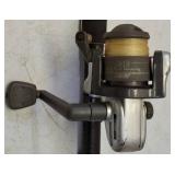 (1) Shimano FX - 2652A - Aeroglass Construction Fishing Pole with (1) Mitchell 230 Reel & (1) Plano Tackle Box with Gear (View Photos)