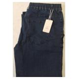 His & Her Elastic Waist Jeans (1) Men
