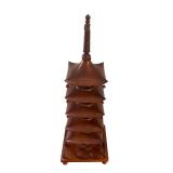 Five Story Japanese Pagoda Decorative Figurine