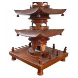Five Story Japanese Pagoda Decorative Figurine