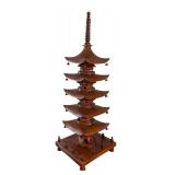 Five Story Japanese Pagoda Decorative Figurine